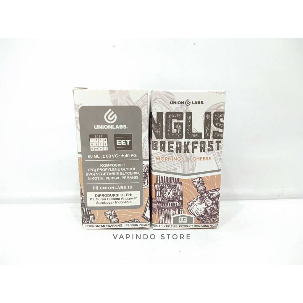 ENGLISH BREAKFAST V4 MORNING CHEESE 60ML 3MG BY UNIONLABS