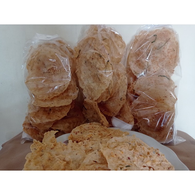 

Peyek Rempeyek Rebon Daun Jeruk Home Made isi 12-14