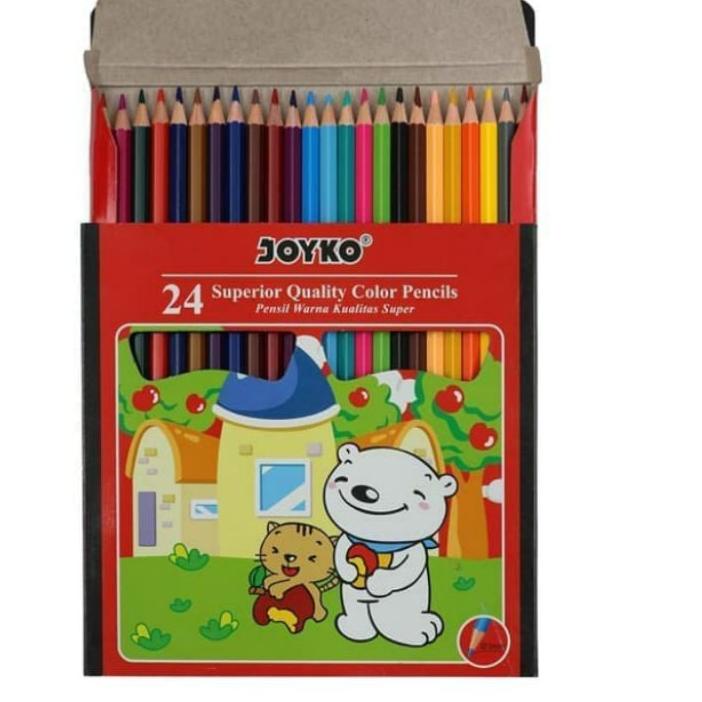 

Update! pensil warna panjang joyko 24 warna ,.