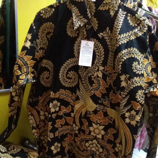 Batik Couple 2543 Blus Batwing Rok Lilit Kemeja Pria Wanita Modern Premium Sarimbit Katun