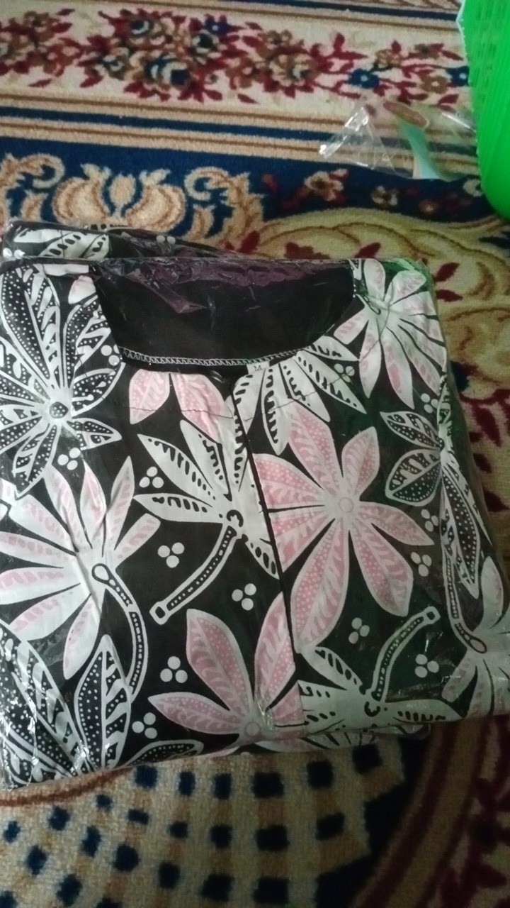 Tey-17 Batik Wanita Asj Sa Hrb026 Kenongo Kemeja Tosca Pendek