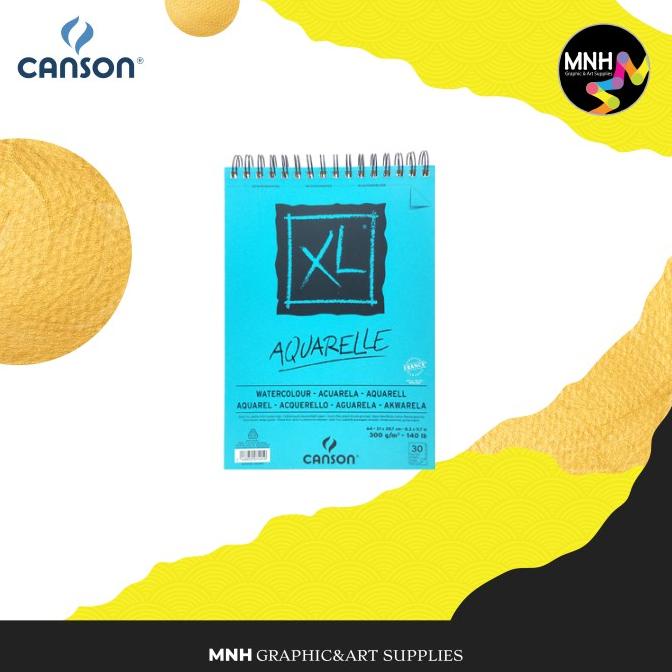 

(BISA COD) Drawing Book Canson XL Aquarelle 300G A3 - A5 BOOM SALE Kode 34