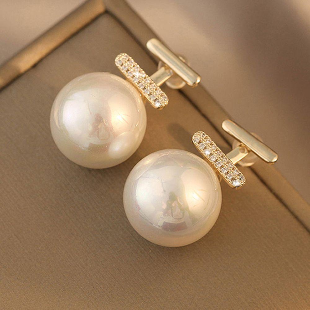 Mxbeauty Menjuntai Anting-Anting Kreatif Temperamen Mutiara Imitasi Hadiah Gadis Aksesoris Telinga Baroque Korea Earrings