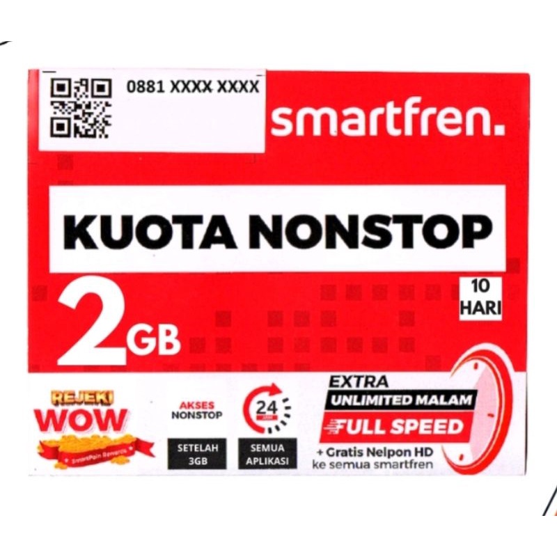 KARTU SMARTFREN 2GB UNLIMITED 10HARI PAKET DATA SMARTFREN 2GB UNLIMITED 10HARI SP SMARTFREND 2GB UNL