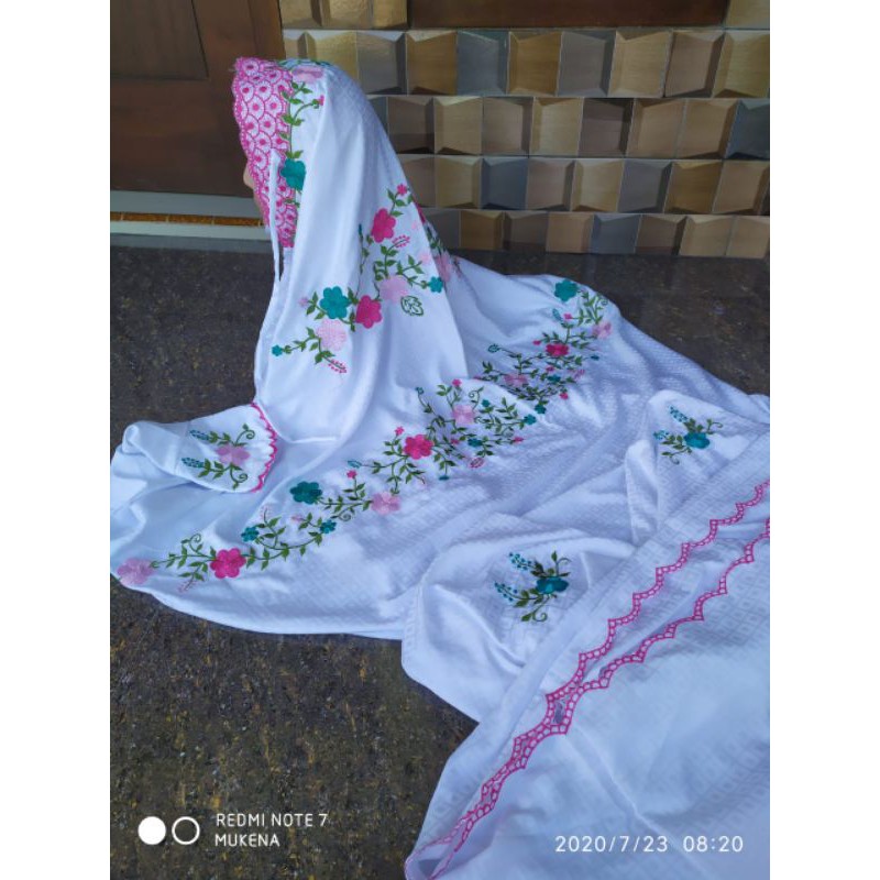 mukena semi sutra premium terusan