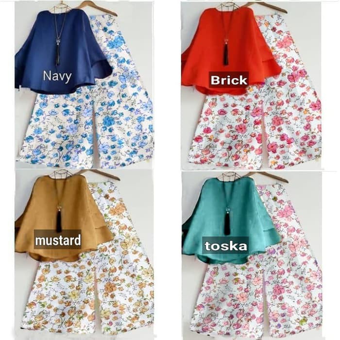 Atasan promo wanita / cewe Set Virra Kulot untuk kerja pesta kantor