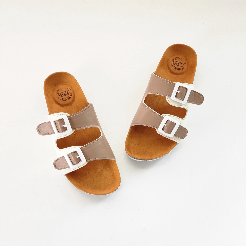 ARLAINE YOSHIE Sandal Casual wanita Sandal Puyuh Sandal Birken 2 Warna BM.01