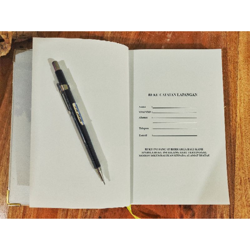 

RK Bisa Custom!! Buku Catatan Lapangan (Field Note), Geologi/Geofisika/Geokimia/ Survey, Buku