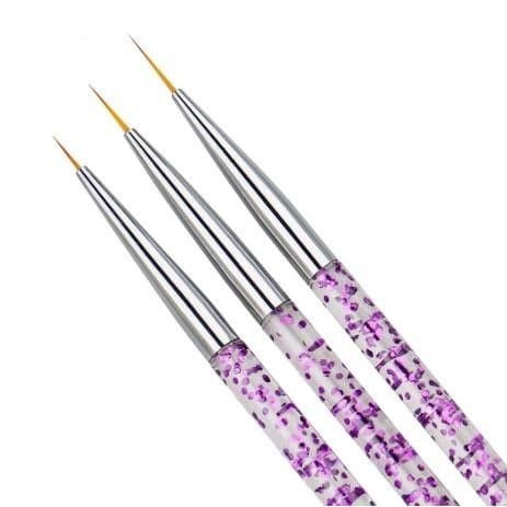 French Lines Painting Brush - Nail Art Liner Brush (3pcs)