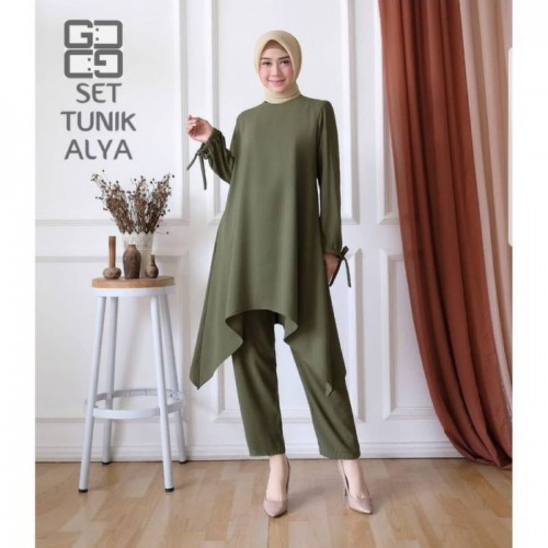 gamis set syari remaja kekinian terbaru wanita gamis ibu ibu setelan remaja kekinian 2021