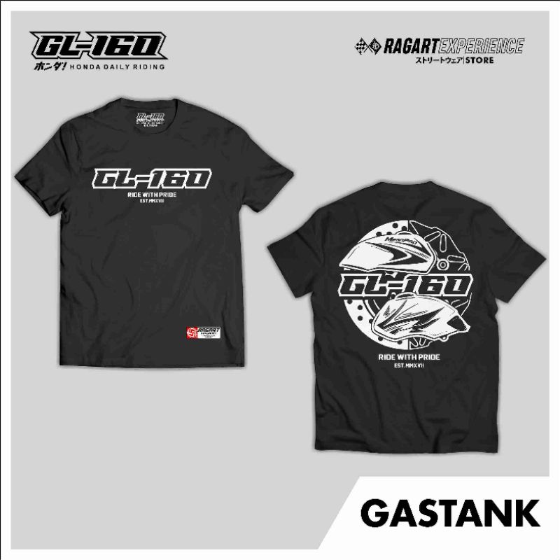 KAOS GL 160 GASTANK SERIES HITAM / KAOS MEGAPRO / KAOS HEREX