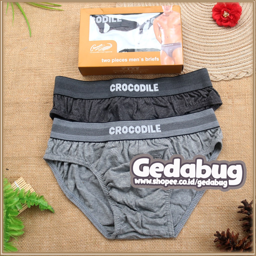 2 Pcs - CD Crocodile 521-262 Coklat Celana dalam pria Cassual &amp; Elegan | Gedabug