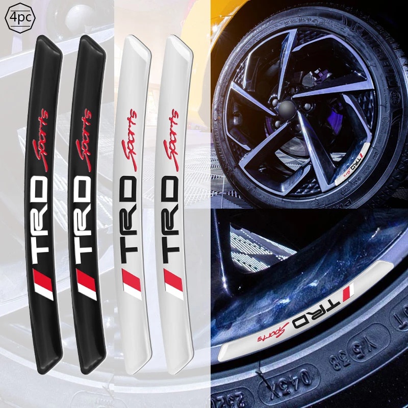 4 Pcs sticker Dekorasi Velg Mobil Motif Tulisan Racing