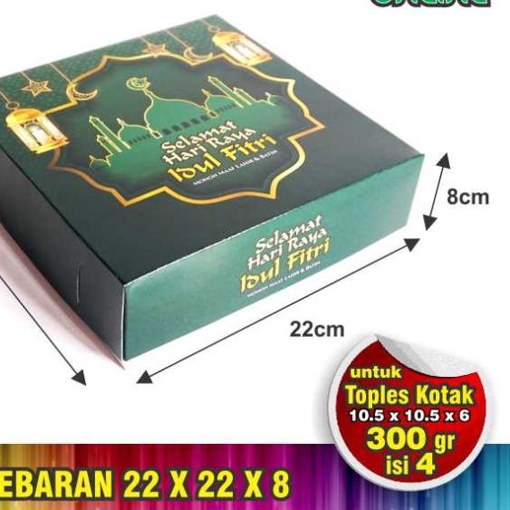 

♟ Box Lebaran / Dus Idul Fitri /Kardus lebaran 22x22x8 isi 10pcs ✦