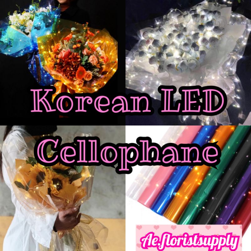 

wrapping paper korean led cellophane 60*60