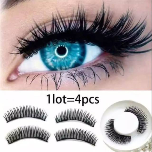 Bulu Mata Magnet - Bulu Mata Palsu Magnet Ganda Premium 3D