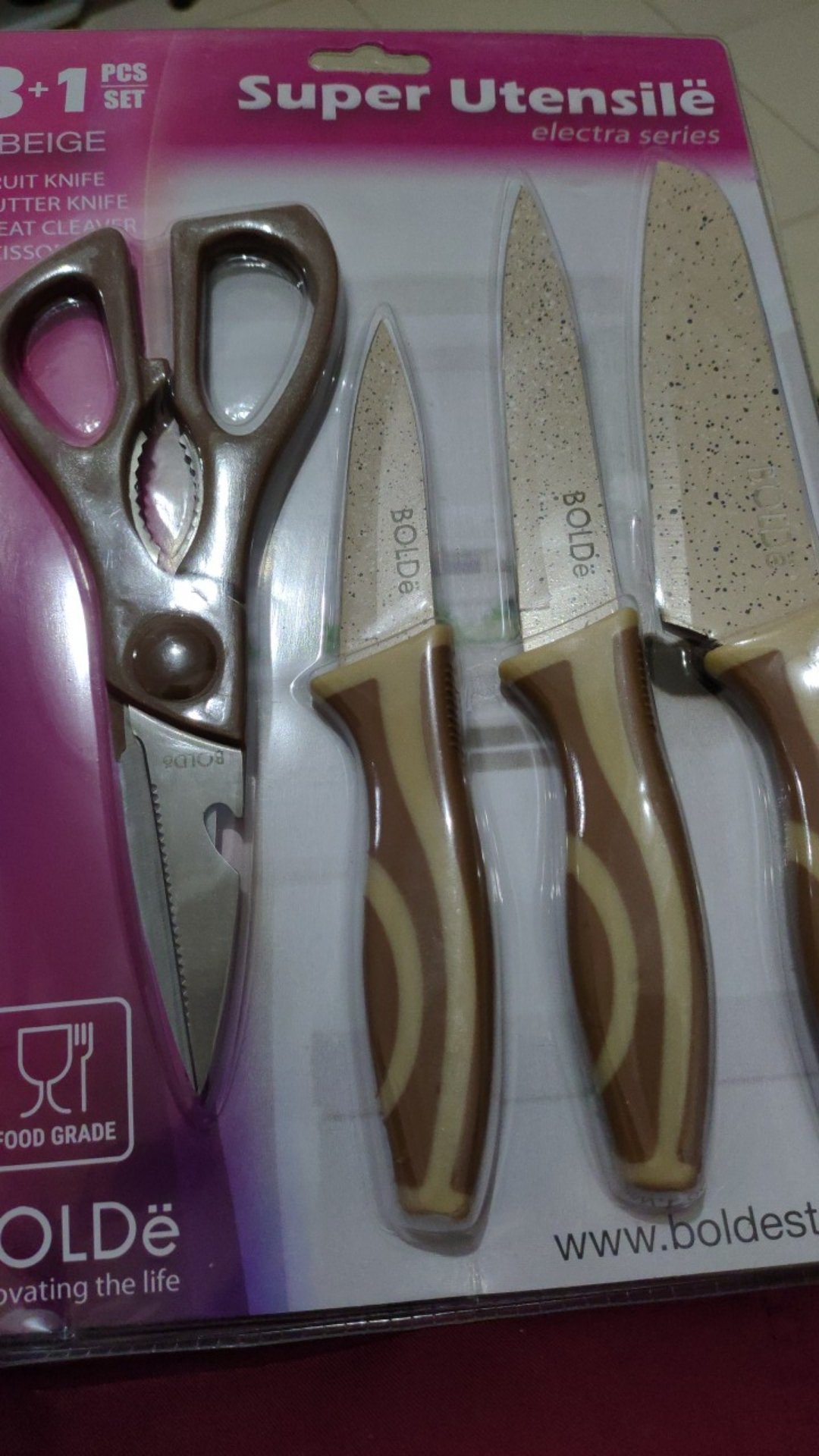 Pisau Set 4in1 Bolde Super Utensile Biege