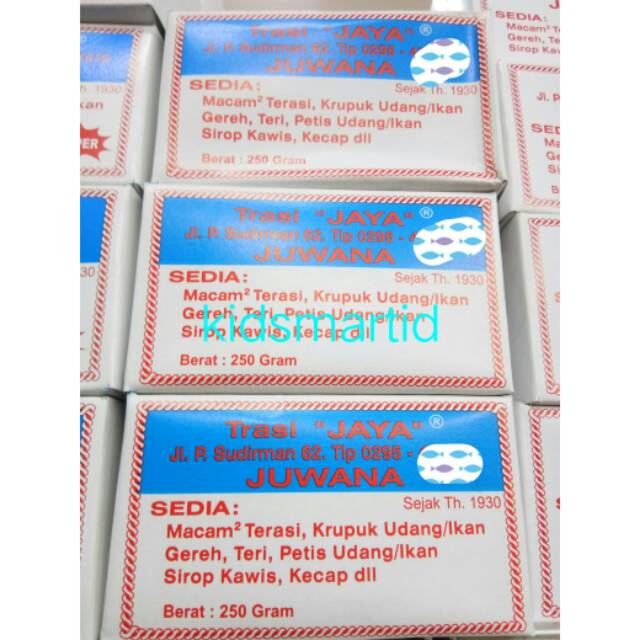 

TRASI JAYA KHAS PATI nett 250 gram