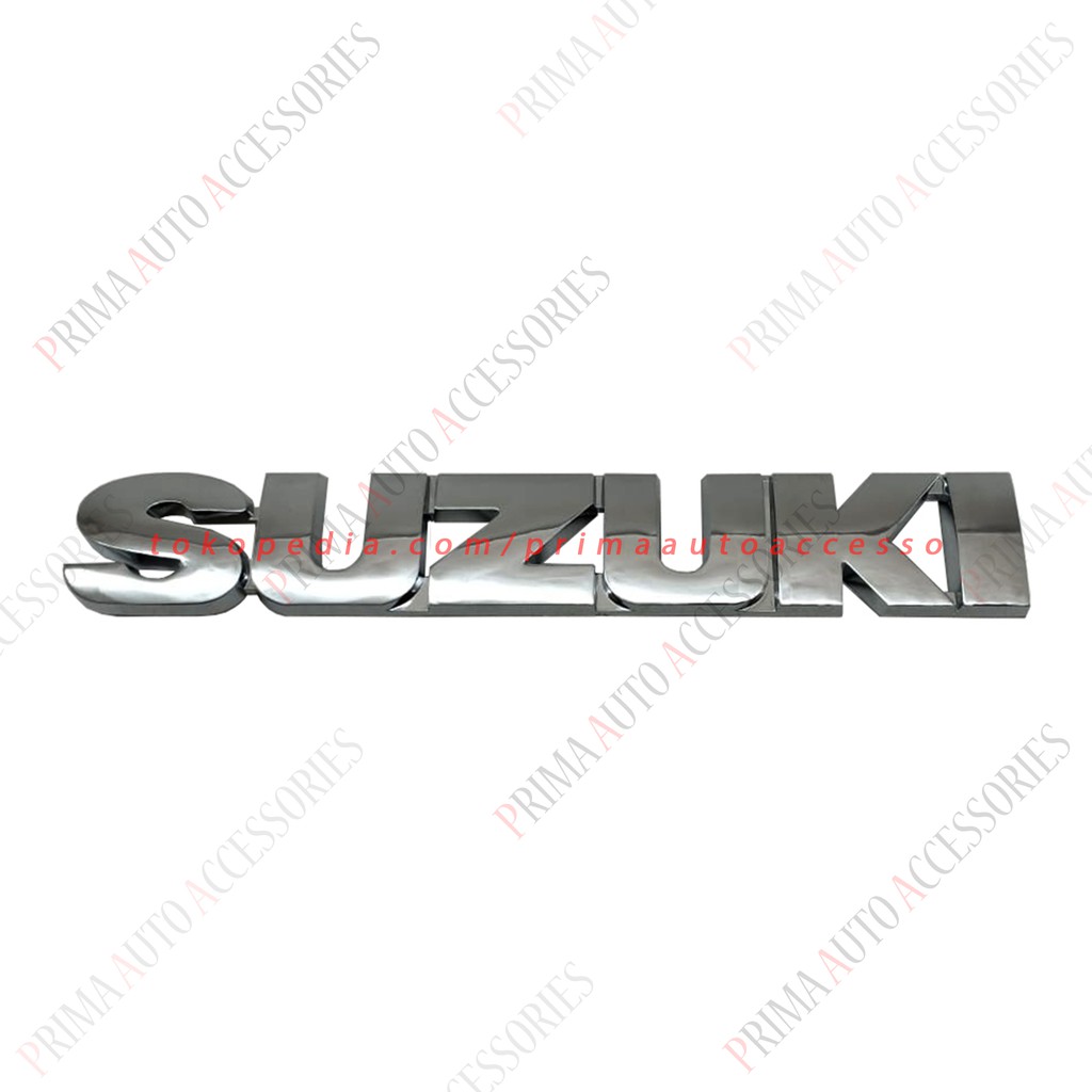 Logo Emblem Mobil SUZUKI CHROME 15,5 cm