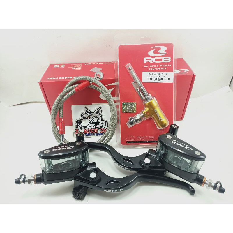 KOPLING HIDROLIK HYDRAULIC SET RCB -SEPAKET MASTER REM DAN KOPLING RCB PLUS HIDROLIK PUMP DAN SELANG