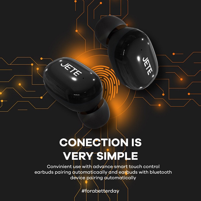 TWS Earbuds Headset Bluetooth JETE T2 Original - Garansi  2 Tahun Rusak Tukar Baru