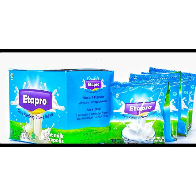 

SUSU KAMBING ETAWA BUBUK PLUS PROPOLIS ETAPRO ORIGINAL BPOM