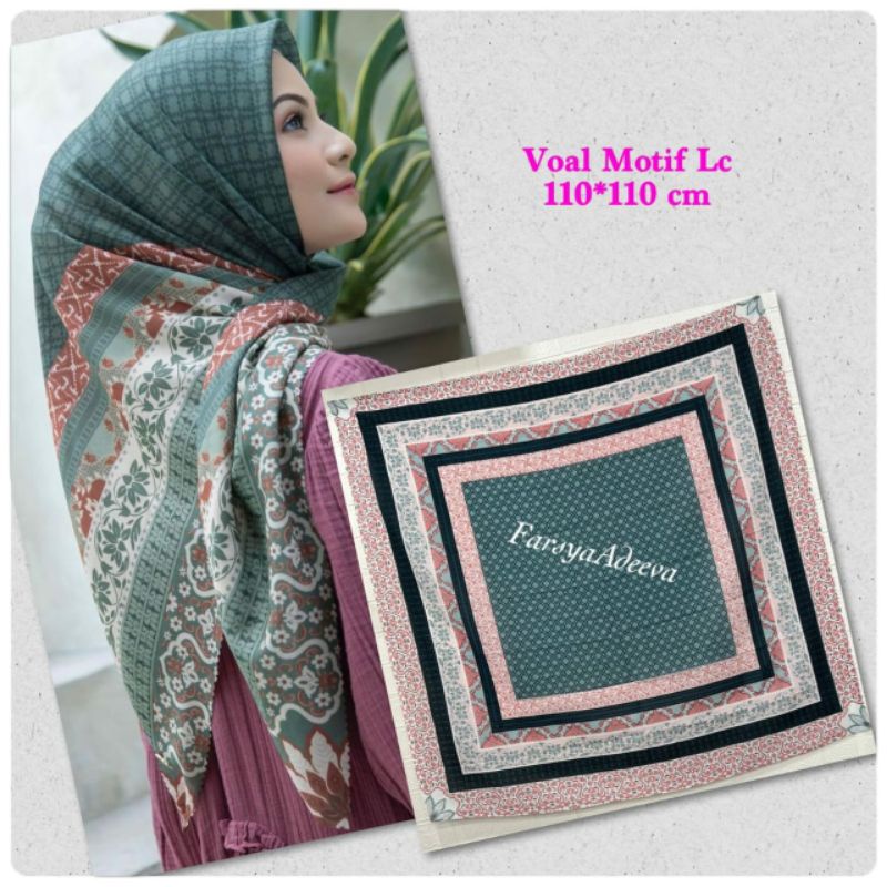 HIJAB SEGIEMPAT DENAY/HIJAB SEGIEMPAT MOTIF/HIJAB SEGIEMPAT LASERCUT