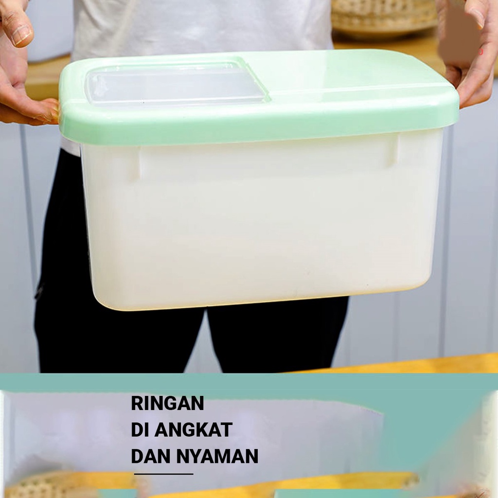 HomiHomi Tempat Beras Penyimpanan Makanan Rice Storage Box BB001