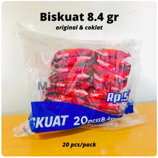 

BISKUAT 7.6 GR (20 PCS/PACK)/BISKUIT/SNACK