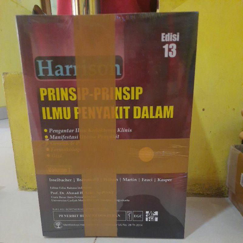 Harrison prinsip prinsip ilmu penyakit dalam jilid 1.2.3.4.5 edisi 13 (satu set).