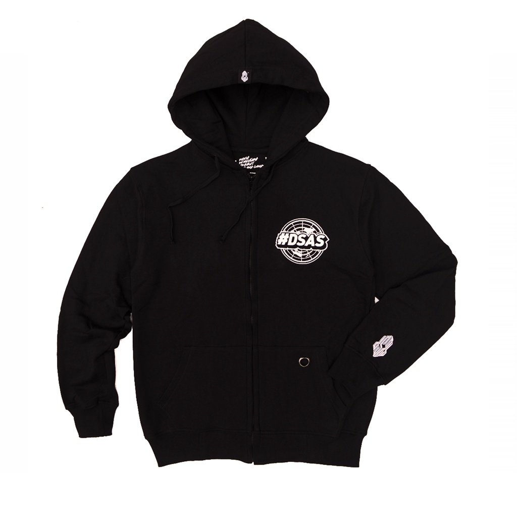 DSAS Hoodie Zipper FEBlack / Jaket Pria