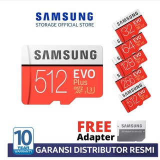 Samsung MicroSD Evo Plus 256GB 512GB Memory Card Micro SD Class10 UHS-i +FREE Adapter GARANSI  10thn