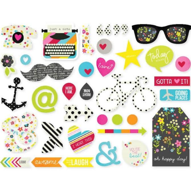 

~@~@~@~@] Simple stories Diy boutique chipboard stickers