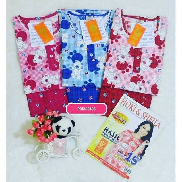 [GROSIR 3] Baju Tidur Wanita Celana 3/4 katun Hoki &amp; Sheila