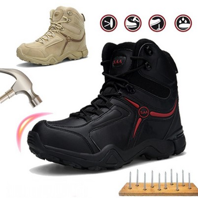 100 % Original Sepatu Pria 5AA Pria boots Original Kasual Casual Boots kulit hiking Gunung Murah
