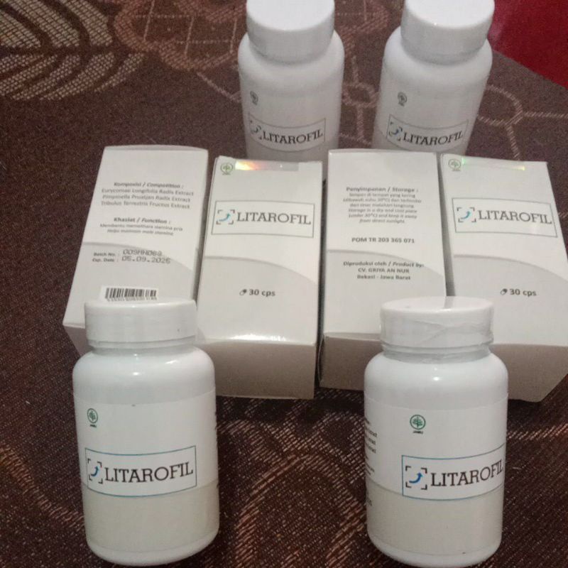 LITAROFIL ORIGINAL - PENAMBAH STAMINA HERBAL  SUPLEMEN PRIA 100% ORIGINAL AMPUH