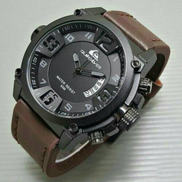 Jam Tangan Pria Quiksilver Sporty Tali Kulit 3 Variant