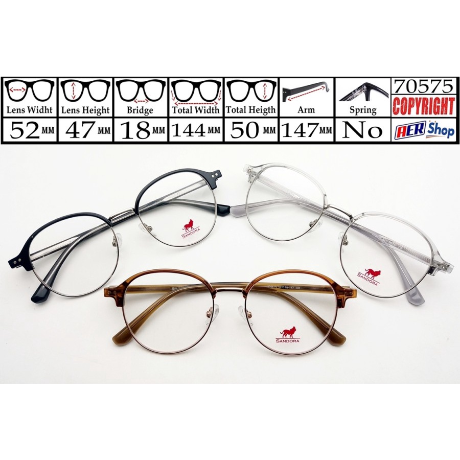 70575. Frame original SANDORA frame kacamata minus korea kacamata new trendy
