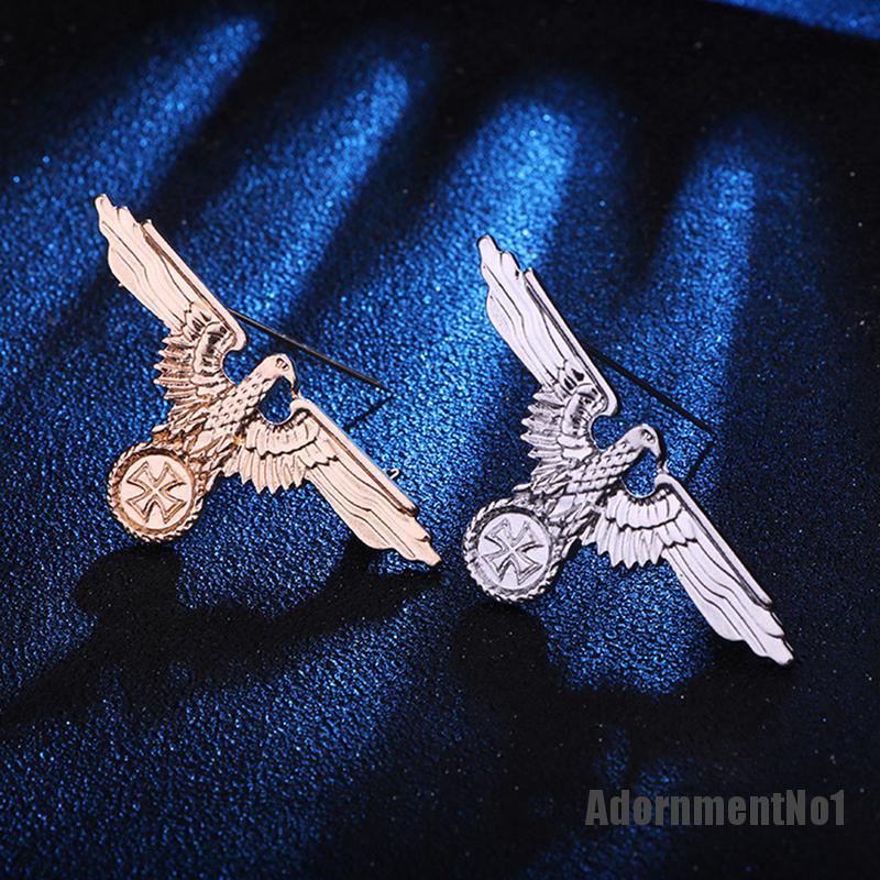 (Adornmentno1) Wwii Ww2 Bros / Pin Gaya Jerman Motif Elang / Militer Untuk Aksesoris Pria