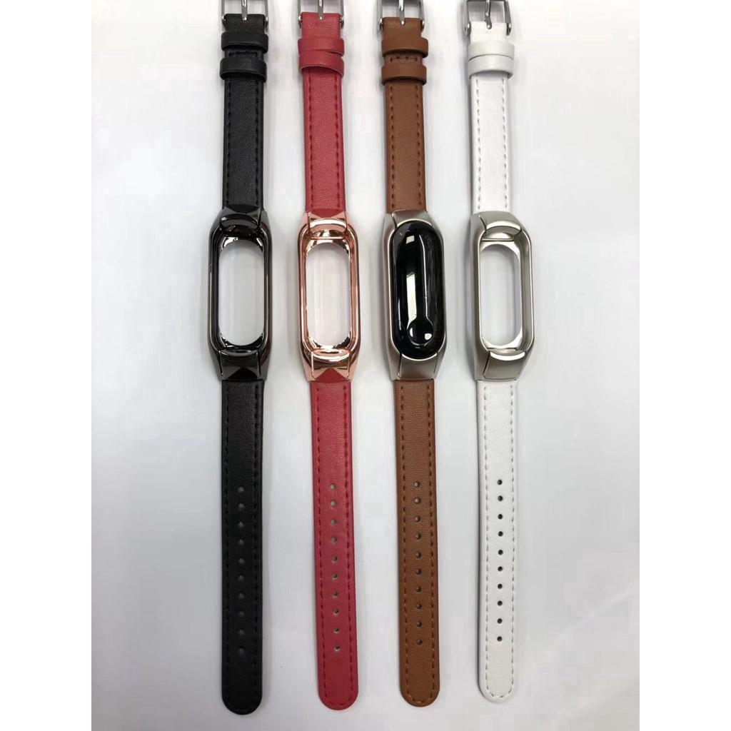 XIYU Tali Kulit Xiaomi Mi Band 3 Tali Kulit Xiaomi Mi Band