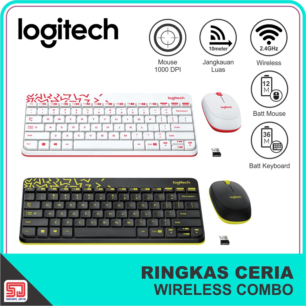 Logitech MK240 NANO Wireless Keyboard and Mouse Combo Original