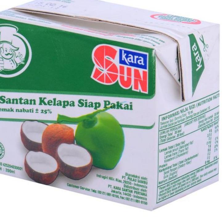 

『KLCZ』 Sun Kara 200 ml santan cair instan siap pakai