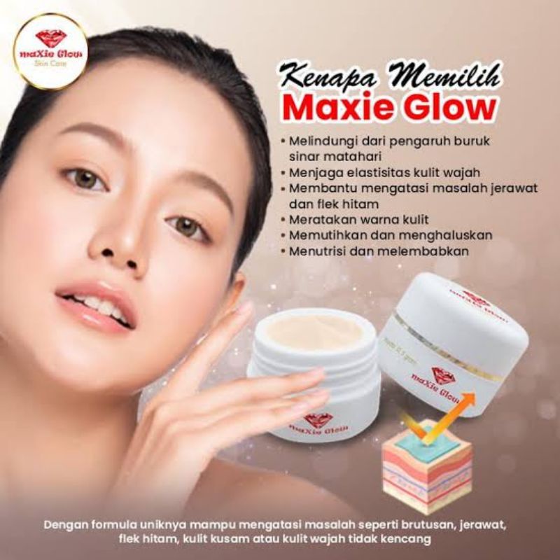 Cream Maxie GLOW VIRAL UANG kembali 3x lipat Jika Terbukti Palsu