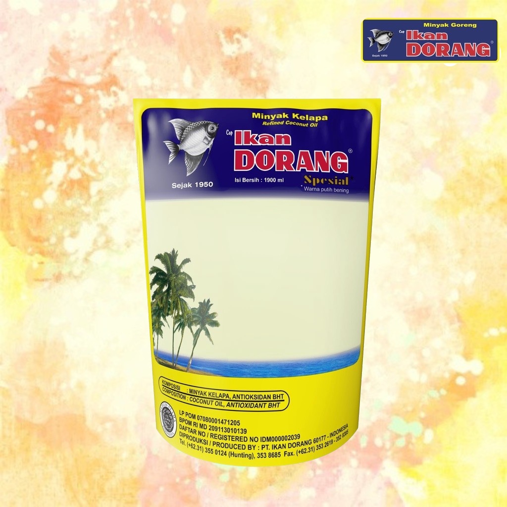 

IKAN DORANG Minyak Kelapa Spesial 1,9 Liter / 1900 ml | Minyak Goreng Kemasan Refill Literan Pouch Isi Ulang Coconut Oil Murni Asli Jernih Premium Berkualitas Gorengan Fry Frying Masak Masakan Kebutuhan Dapur Kitchen Crispy Food Shoppa Corner Malang