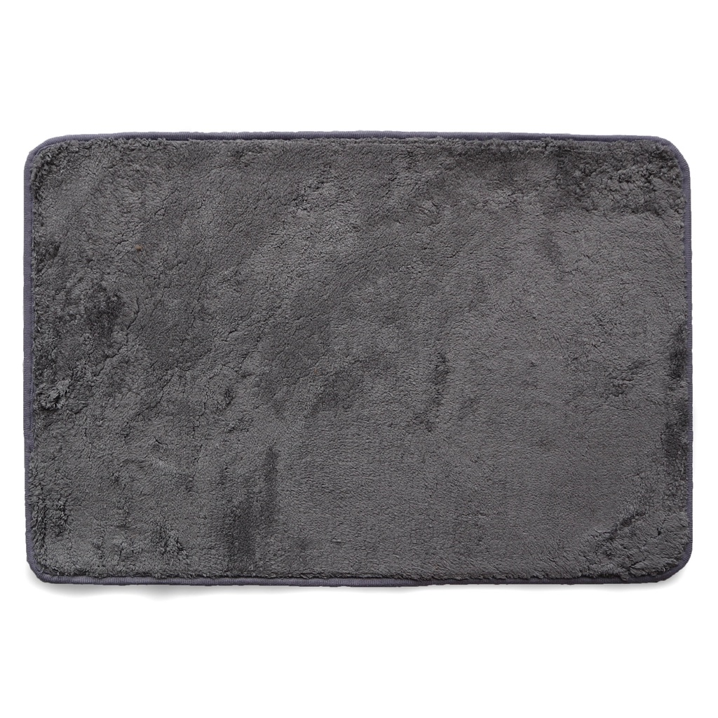Keset Bulu Microfiber Anti Licin 40 x 60 cm-Grey