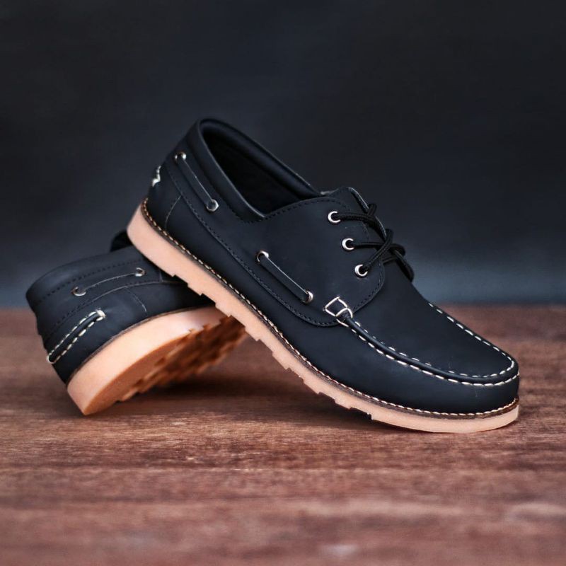 Sepatu Formal Pria Original Mr.Joe Nerson Sepatu Pantofel Kerja Santai Kondangan Main Hitam Trendy