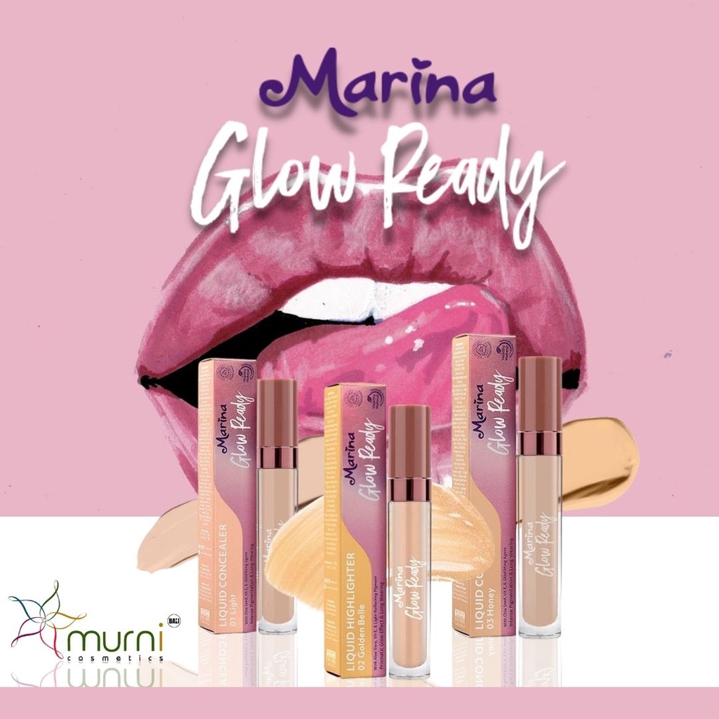 MARINA GLOW READY LIQUID CONCEALER , HIGHLIGHTER 4.2g