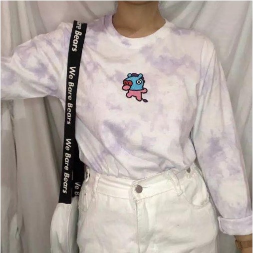 iseven p LONGSLEEVE TIE DYE KARAKTER KARTUN