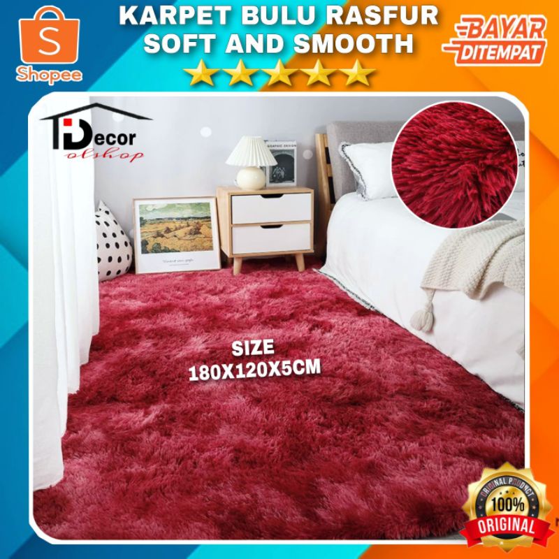 Karpet bulu uk 180x120x5cm