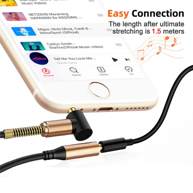 Audio Splitter 3M WH-01 Jack 3.5mm Aux Kabel for Car Home Stereo Headphones Speakers